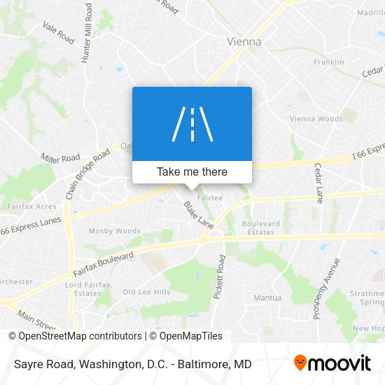 Sayre Road map