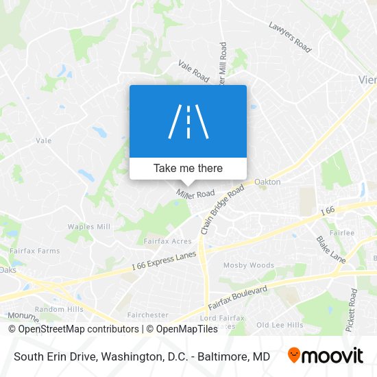 South Erin Drive map