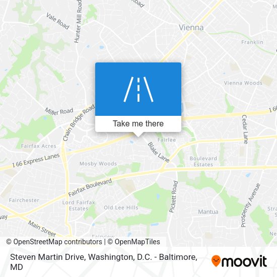Mapa de Steven Martin Drive