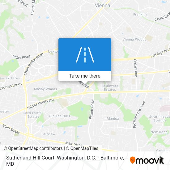 Sutherland Hill Court map