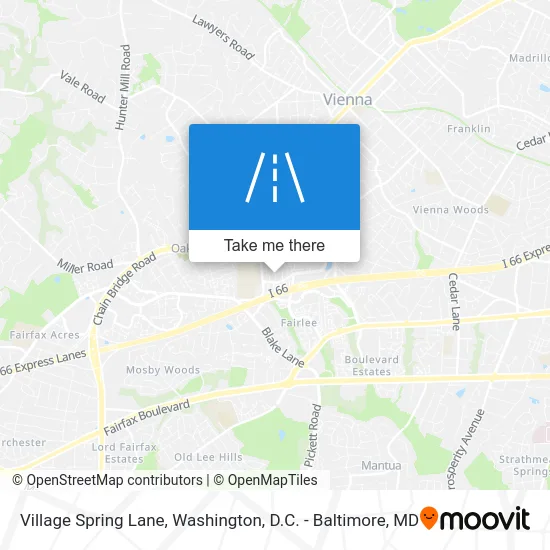 Village Spring Lane map