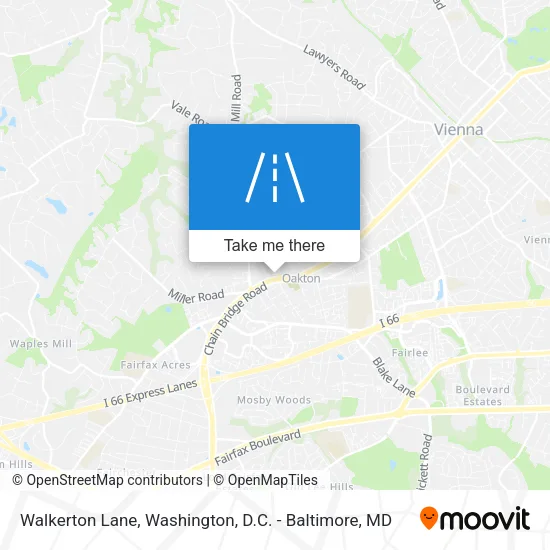 Walkerton Lane map