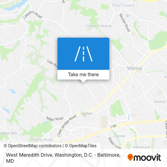 Mapa de West Meredith Drive