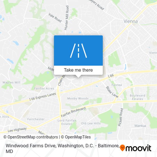 Windwood Farms Drive map