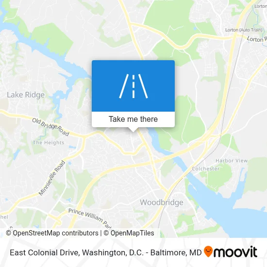 East Colonial Drive map