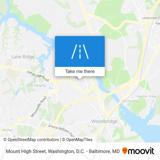 Mount High Street map