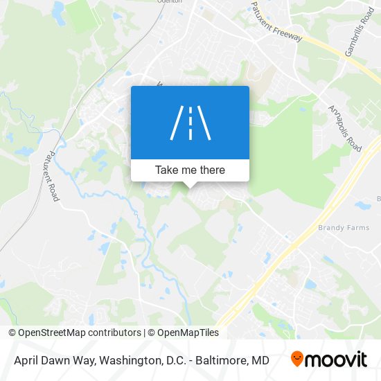 April Dawn Way map