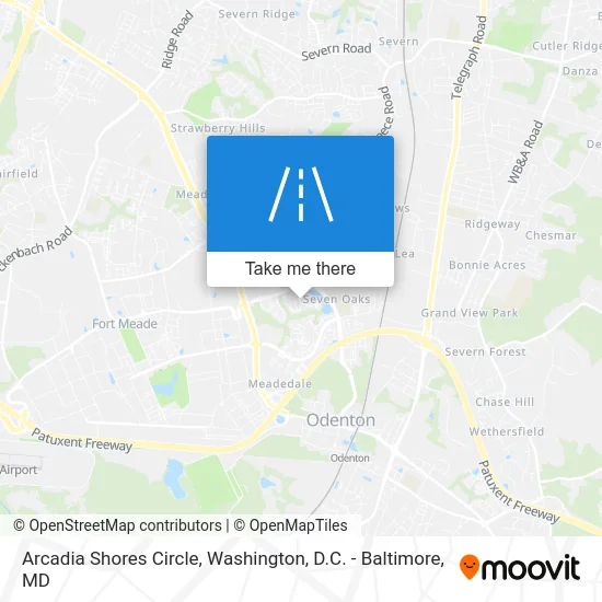 Arcadia Shores Circle map