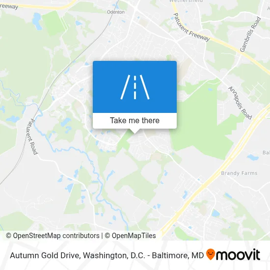 Autumn Gold Drive map