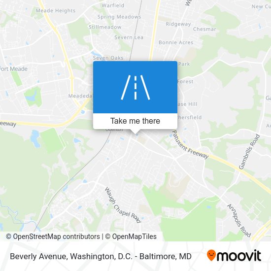 Beverly Avenue map