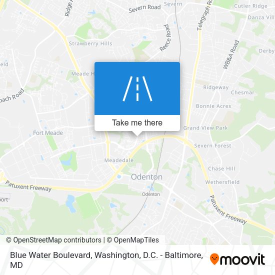 Blue Water Boulevard map
