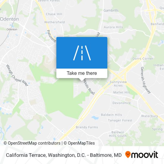 Mapa de California Terrace