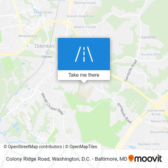 Mapa de Colony Ridge Road