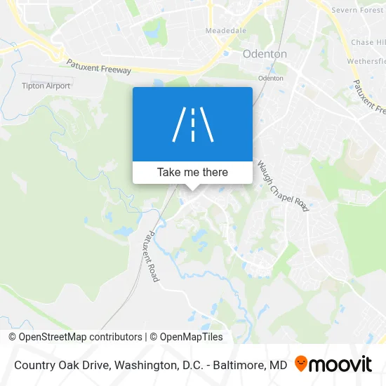 Country Oak Drive map