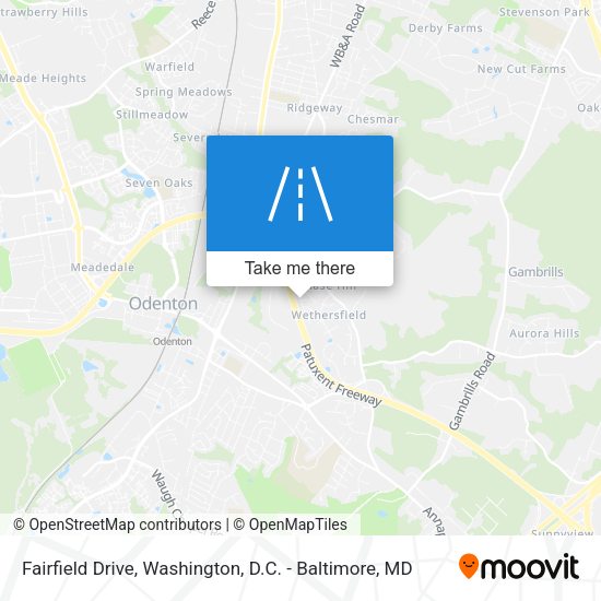 Fairfield Drive map