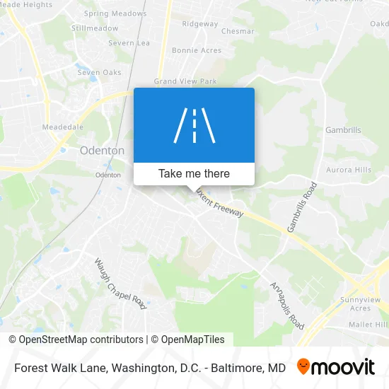 Forest Walk Lane map