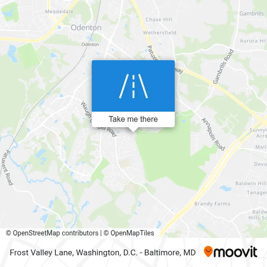 Frost Valley Lane map