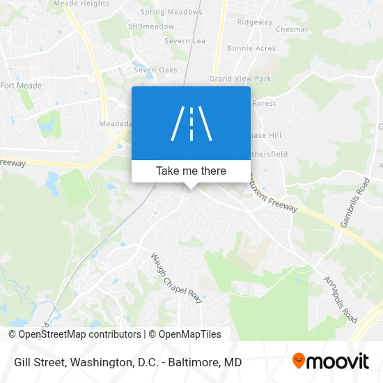 Gill Street map