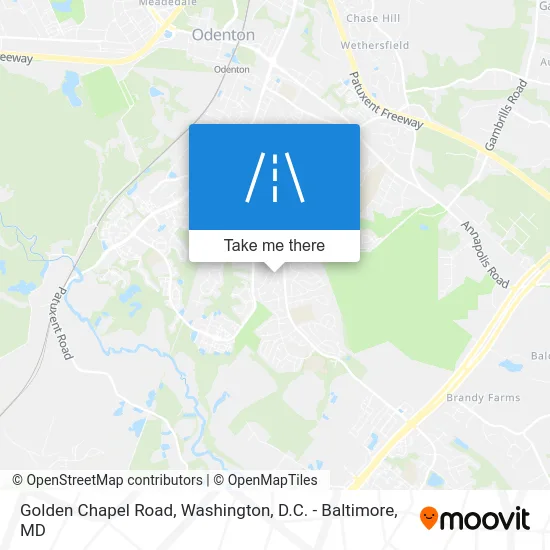 Golden Chapel Road map