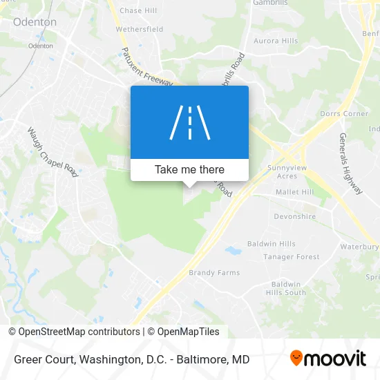 Greer Court map