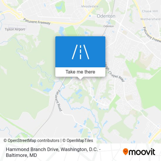 Hammond Branch Drive map