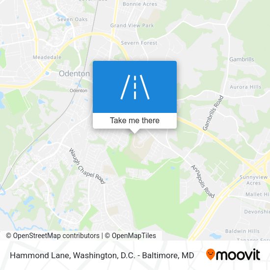 Hammond Lane map