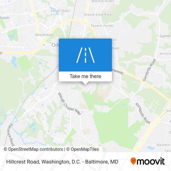 Hillcrest Road map