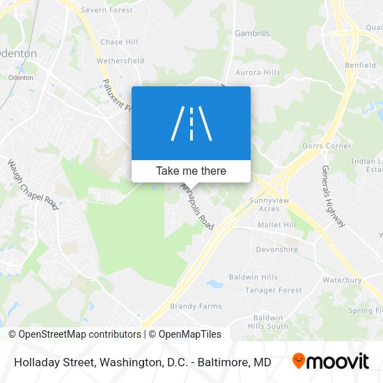 Mapa de Holladay Street