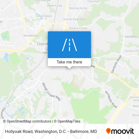 Hollyoak Road map
