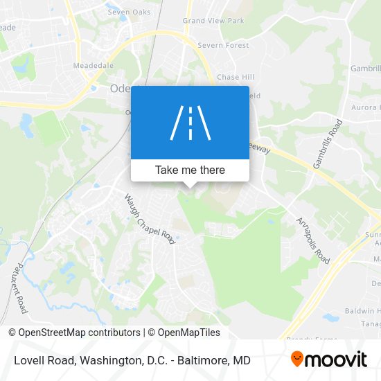 Lovell Road map