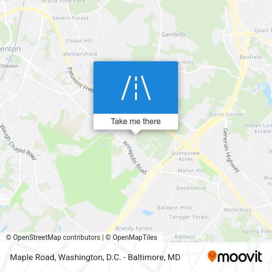Maple Road map