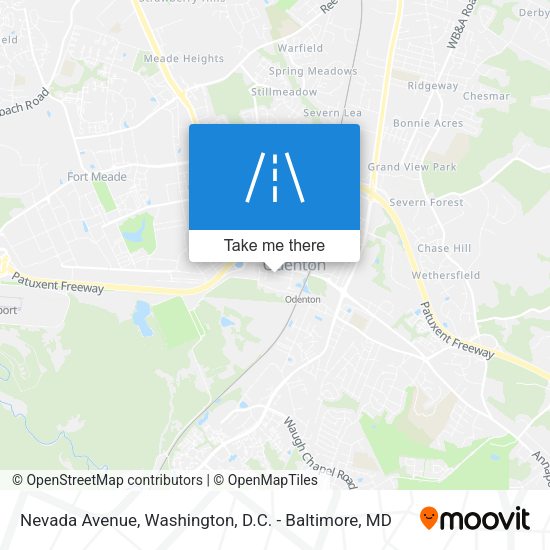 Nevada Avenue map