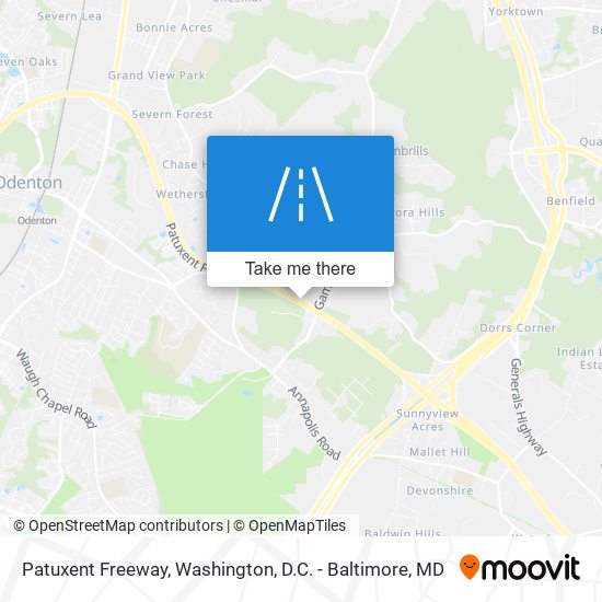 Mapa de Patuxent Freeway