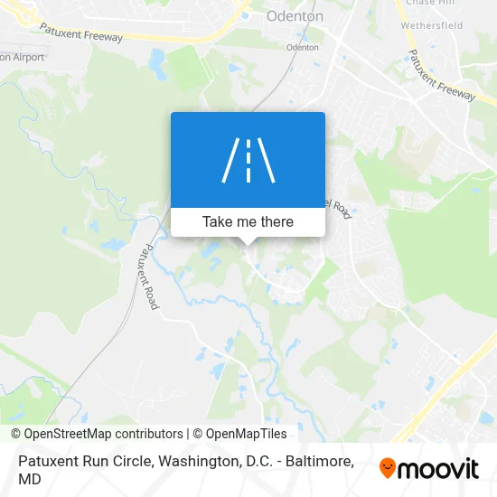 Patuxent Run Circle map