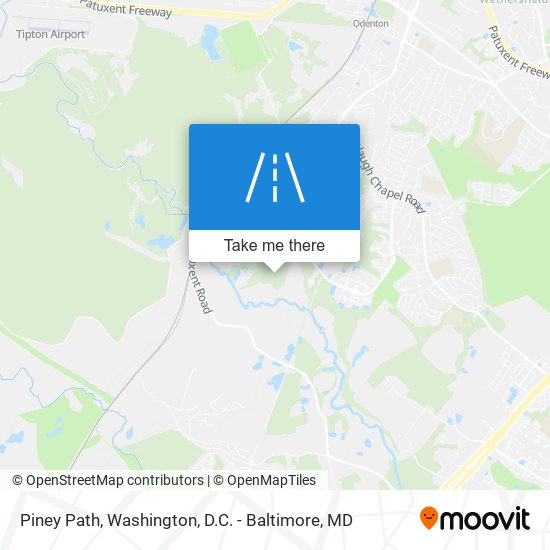 Piney Path map