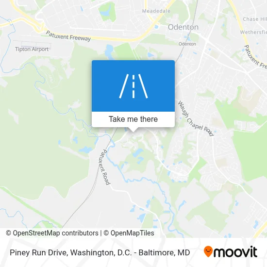 Piney Run Drive map