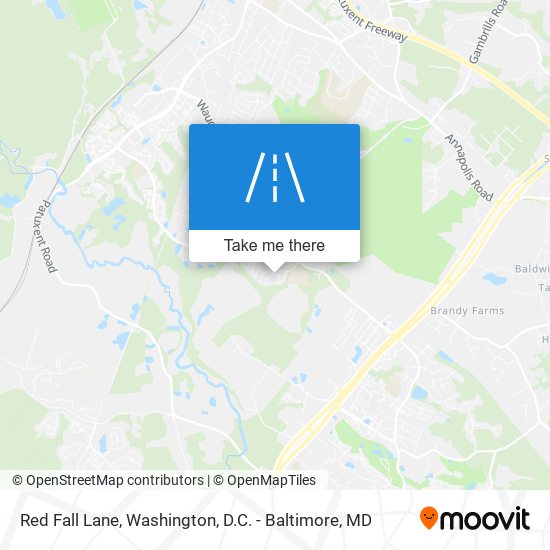 Red Fall Lane map