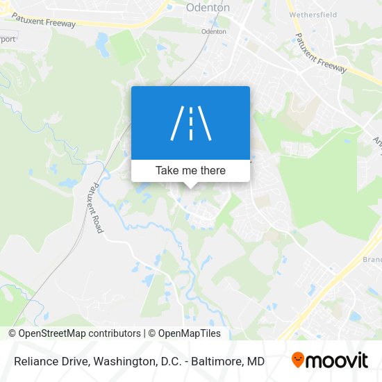 Reliance Drive map