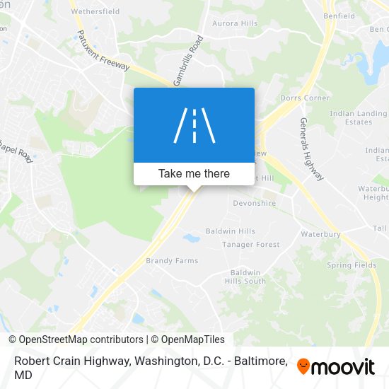 Mapa de Robert Crain Highway