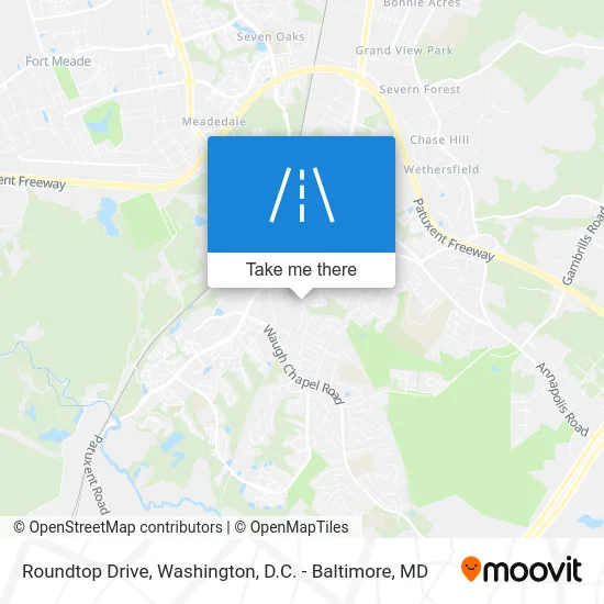 Roundtop Drive map