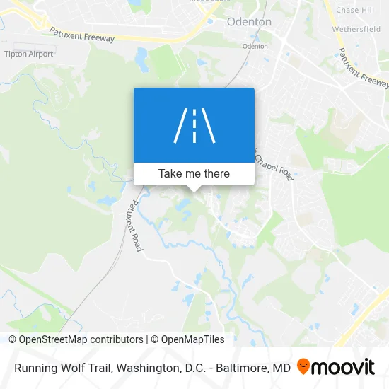 Running Wolf Trail map