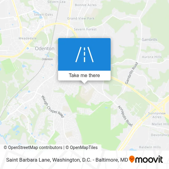 Saint Barbara Lane map