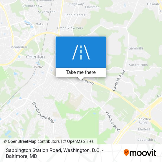 Sappington Station Road map
