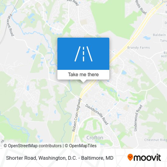 Mapa de Shorter Road
