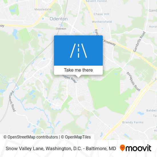 Snow Valley Lane map