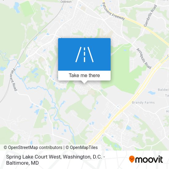 Spring Lake Court West map