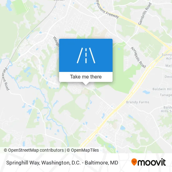 Springhill Way map