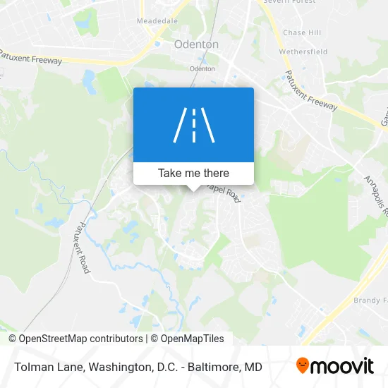Tolman Lane map