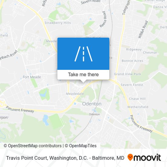 Travis Point Court map