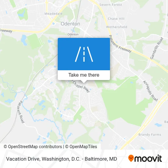 Vacation Drive map